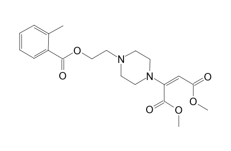 1-[(E)-1,2-(Dimethoxycarbonyl)ethen-1-yl]-4-[2-(2-methylbenzoyloxy)eth-1-yl]piperazine