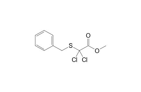 2,2-Dichloro-2-(phenylmethylthio)acetic acid methyl ester