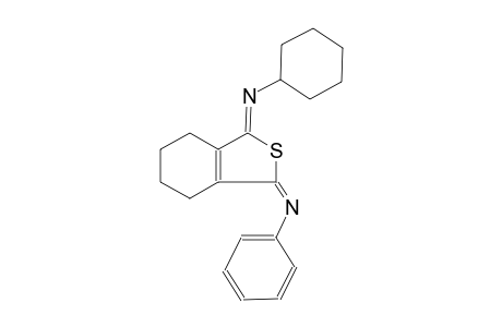 N-((1E,3Z)-3-(cyclohexylimino)-4,5,6,7-tetrahydro-2-benzothien-1(3H)-ylidene)aniline