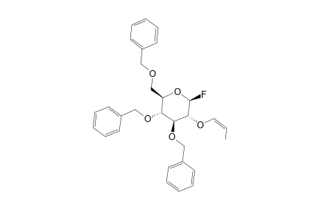 2-O-PROP-1'-ENYL-3,4,6-TRI-O-BENZYL-BETA-D-GLUCOPYRANOSYL-FLUORIDE;Z-ISOMER