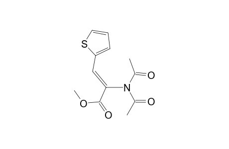 2-Propenoic acid, 2-(diacetylamino)-3-(2-thienyl)-, methyl ester, (Z)-