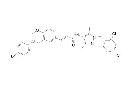 (2E)-3-{3-[(4-bromophenoxy)methyl]-4-methoxyphenyl}-N-[1-(2,4-dichlorobenzyl)-3,5-dimethyl-1H-pyrazol-4-yl]-2-propenamide