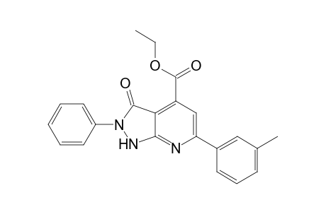 thyl 3-Oxo-2-phenyl-6-m-tolyl-2,3-dihydro-1H-pyrazolo-[3,4-b]pyridine-4-carboxylate