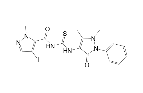 N-(1,5-dimethyl-3-oxo-2-phenyl-2,3-dihydro-1H-pyrazol-4-yl)-N'-[(4-iodo-1-methyl-1H-pyrazol-5-yl)carbonyl]thiourea