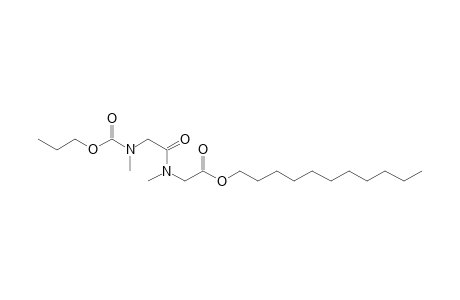 Sarcosylsarcosine, N-propoxycarbonyl-, undecyl ester