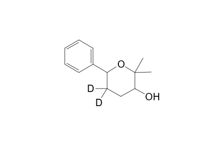 2,2-Dimethyl-6-phenyltetrahydropyran-3-ol-5,5-D2