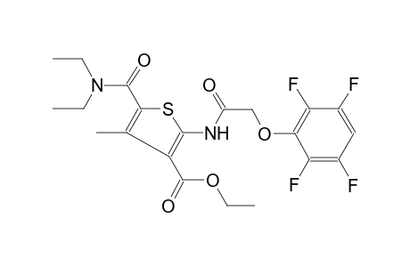 3-thiophenecarboxylic acid, 5-[(diethylamino)carbonyl]-4-methyl-2-[[(2,3,5,6-tetrafluorophenoxy)acetyl]amino]-, ethyl ester
