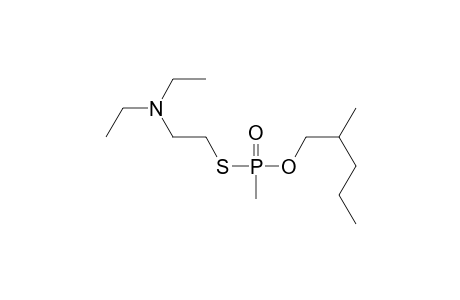 Diethyl-[2-[[methyl(2-methylpentoxy)phosphoryl]thio]ethyl]amine
