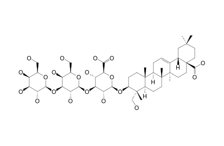 CARYOCAROSIDE_II-11;3-O-BETA-D-GALACTOPYRANOSYL-(1->3)-BETA-D-GALACTOPYRANOSYL-(1->3)-BETA-D-GLUCURONOPYRANOSYLHEDERAGENIN