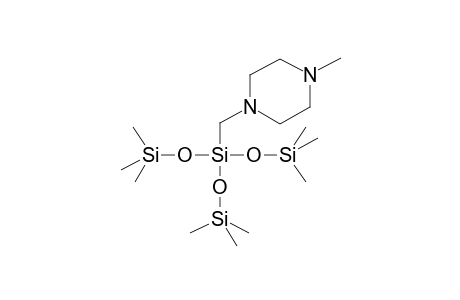 TRIS(TRIMETHYLSILYLOXY)(N-METHYLPIPERAZINOMETHYL)SILANE