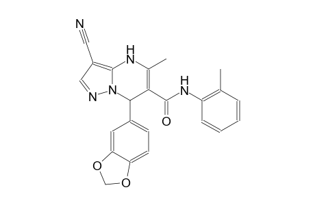 pyrazolo[1,5-a]pyrimidine-6-carboxamide, 7-(1,3-benzodioxol-5-yl)-3-cyano-4,7-dihydro-5-methyl-N-(2-methylphenyl)-