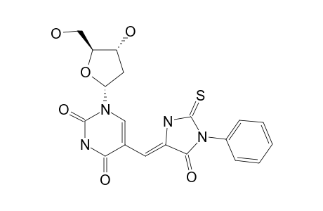 5-[1-(2-DEOXY-ALPHA-D-ERYTHRO-PENTOFURANOSYL)-URACIL-5-YL_METHYLENE]-3-PHENYL-2-THIOHYDANTOIN