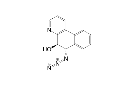 Benzo[f]quinolin-5-ol, 6-azido-5,6-dihydro-, trans-(.+-.)-