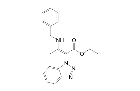 (E)-1-[1-Ethoxycarbonyl-2-(N-benzylamino)-1-propenyl]benzotriazole