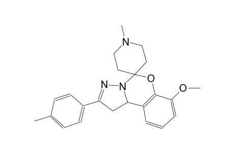 7-methoxy-1'-methyl-2-(p-tolyl)-1,10b-dihydrospiro[benzo[e]pyrazolo[1,5-c][1,3]oxazine-5,4'-piperidine]