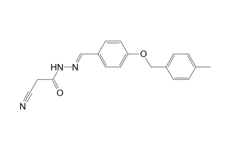 Acetohydrazide, 2-cyano-N2-[4-(4-methylbenzyloxy)benzylideno]-