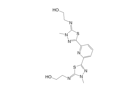 2,2'-(pyridine-2,6-diyl)bis[2-hydroxyethylimino-4,5-dihydro-4-methyl-1,3,4-thiadiazole]