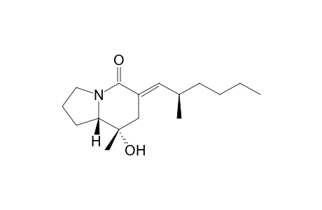 (3E)-(5S,6S)-5-Hydroxy-3[(R)-2-methylhexylidene]-5-methylazabicyclo[4.3.0]nonan-2-one