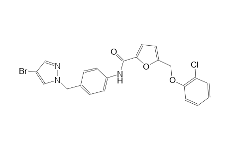 N-{4-[(4-bromo-1H-pyrazol-1-yl)methyl]phenyl}-5-[(2-chlorophenoxy)methyl]-2-furamide