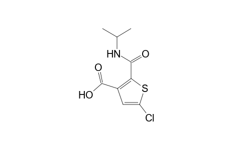 3-Thiophenecarboxylic acid, 5-chloro-2-[[(1-methylethyl)amino]carbonyl]-