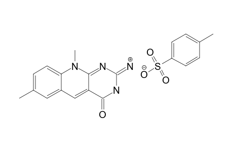 7,10-DIMETHYL-4-OXO-4,10-DIHYDROPYRIMIDO-[4,5-B]-QUINOLIN-2(3H)-IMINIUM-4-TOLUENESULFONATE