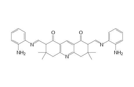 2,7-Di(o-aminoanilinoformylidene)-3,3,6,6-tetramethyl-3,4,5,6-tetrahydro-1,8(2H,7H)acridinedione