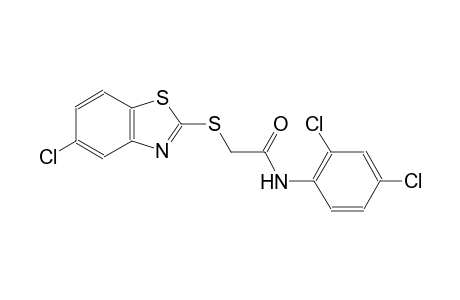 2-[(5-chloro-1,3-benzothiazol-2-yl)sulfanyl]-N-(2,4-dichlorophenyl)acetamide