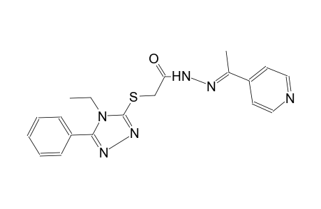 acetic acid, [(4-ethyl-5-phenyl-4H-1,2,4-triazol-3-yl)thio]-, 2-[(E)-1-(4-pyridinyl)ethylidene]hydrazide