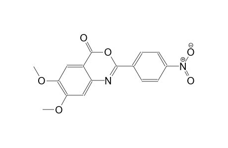 4H-3,1-benzoxazin-4-one, 6,7-dimethoxy-2-(4-nitrophenyl)-