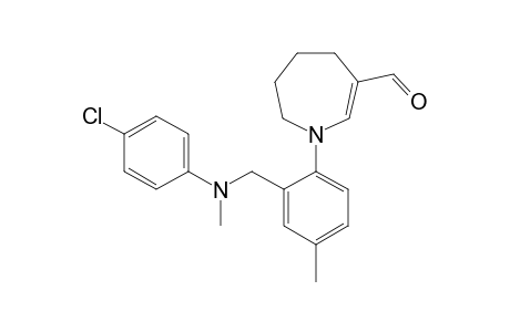 3-Formyl-1-[2-[N'-(4-chlorophenyl)-N'-methylaminomethyl]-4-methylphenyl]tetrahydro-1H-azepine