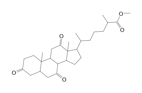 Cholestan-26-oic acid, 3,7,12-trioxo-, methyl ester, (5.beta.)-