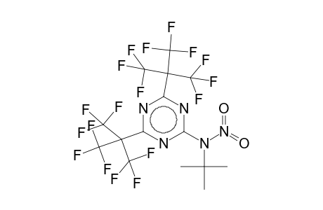 2-(N-tert-Butyl-N-nitroamino)-4,6-bis[2,2,2-trifluoro-1,1-bis(trifluoromethyl)ethyl]-1,3,5-triazine