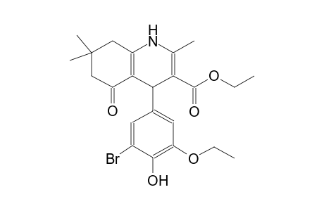 ethyl 4-(3-bromo-5-ethoxy-4-hydroxyphenyl)-2,7,7-trimethyl-5-oxo-1,4,5,6,7,8-hexahydro-3-quinolinecarboxylate