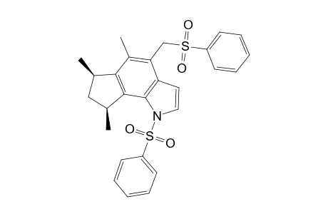 (6R,8S)-1-(benzenesulfonyl)-4-(benzenesulfonylmethyl)-5,6,8-trimethyl-7,8-dihydro-6H-cyclopenta[g]indole
