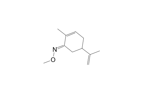 2-Cyclohexen-1-one, 2-methyl-5-(1-methylethenyl)-, O-methyloxime, (+)-