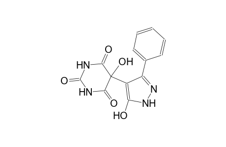 2,4,6(1H,3H,5H)-pyrimidinetrione, 5-hydroxy-5-(5-hydroxy-3-phenyl-1H-pyrazol-4-yl)-