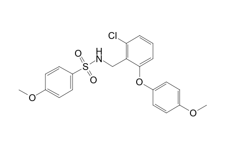 N-[2-chloro-6-(p-methoxyphenoxy)benzyl]-p-methoxybenzenesulfonamide