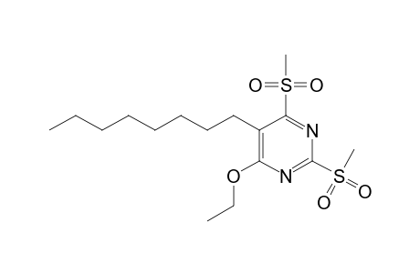 4-Ethoxy-2,6-bis(methylsulfonyl)-5-octyl-pyrimidine