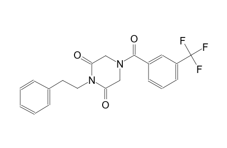 2,6-piperazinedione, 1-(2-phenylethyl)-4-[3-(trifluoromethyl)benzoyl]-