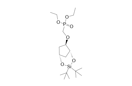 (1.alpha.,5.alpha.,6.beta.)-3,3-Di-tert-Butyl-6-(diethylphosphono)methoxy-2,4-dioxa-3-silabicyclo[3.2.1]octane