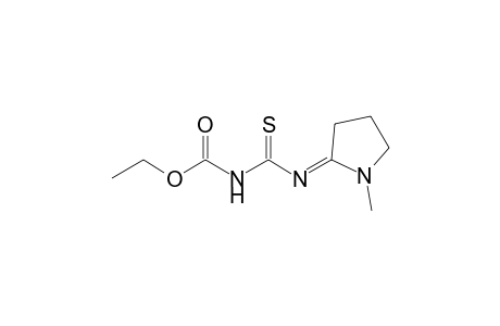 4-(1-methyl-2-pyrrolidinylidene)-3-thioallophanic acid, ethyl ester