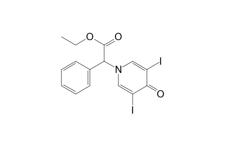 3,5-diiodo-4-oxo-alpha-phenyl-1(4H)-pyridineacetic acid, ethyl ester