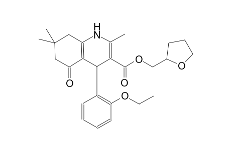 tetrahydro-2-furanylmethyl 4-(2-ethoxyphenyl)-2,7,7-trimethyl-5-oxo-1,4,5,6,7,8-hexahydro-3-quinolinecarboxylate