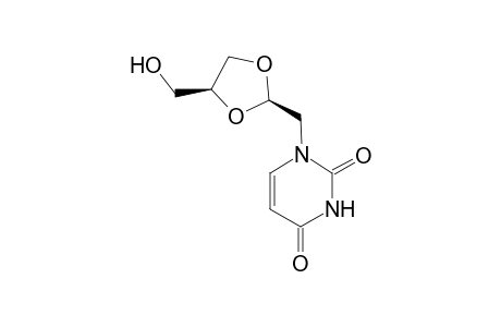 (2S,4R)-4-(Hydroxymethyl)-2-[uracil-1'-ylmethyl]-1,3-dioxolane