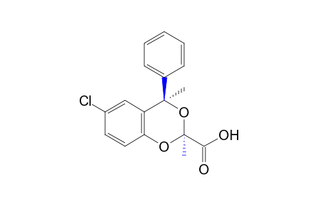 6-Chloro-2,trans-4-dimethyl-4-phenyl-1,3-benzodioxan-2-carboxylic acid