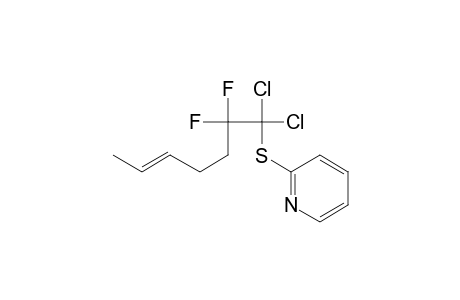 (E)-1,1-Dichloro-2,2-difluoro-1-(2-pyridylthio)-5-heptene