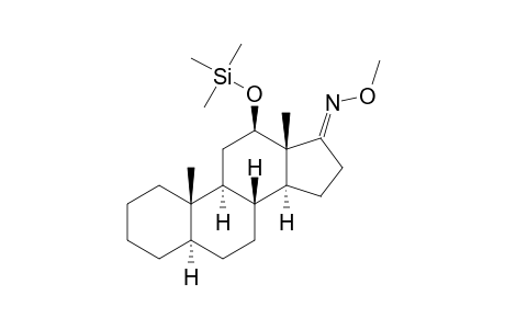 12.BETA.-[(TRIMETHYLSILYL)OXY]-5.ALPHA.-ANDROSTAN-17-ONE-17-(O-METHYLOXIME)