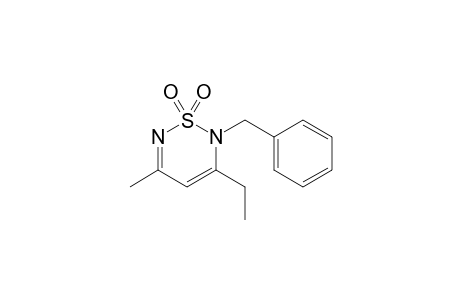 2-Benzyl-3-ethyl-5-methyl-2H-1,2,6-thiadiazine 1,1-dioxide
