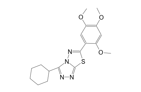 3-cyclohexyl-6-(2,4,5-trimethoxyphenyl)[1,2,4]triazolo[3,4-b][1,3,4]thiadiazole