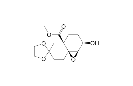 (3.alpha.,4.alpha.,4a.alpha.,8a.alpha.)-1,2,3,4,4a,5,6,7,8,8a-Decahydro-8a.beta.-carbomethoxy-7,7-ethylenedioxy-3.beta.-hydroxy-4.beta.,4a.beta.-epoxynaphthalene